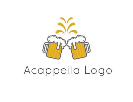 beer mugs cheering
