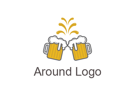 beer mugs cheering