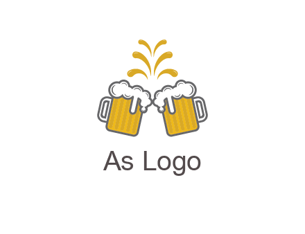 beer mugs cheering