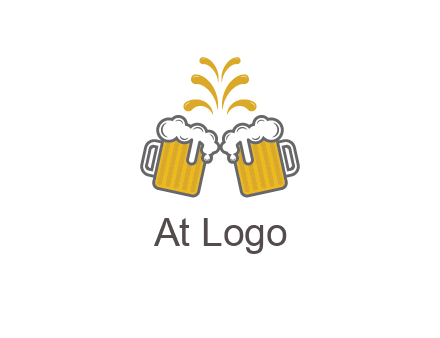 beer mugs cheering