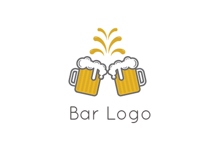 beer mugs cheering