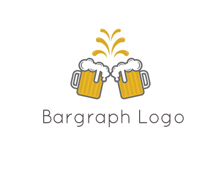 beer mugs cheering