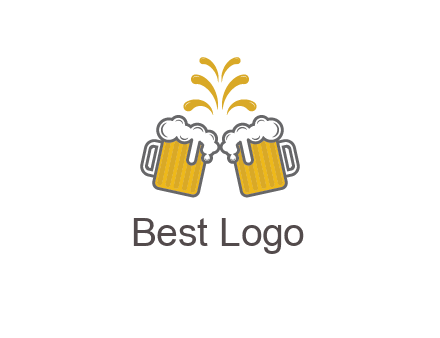 beer mugs cheering