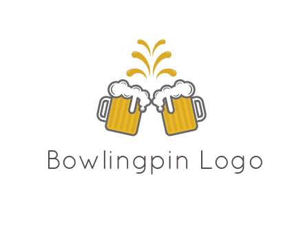 beer mugs cheering