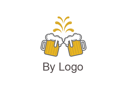 beer mugs cheering