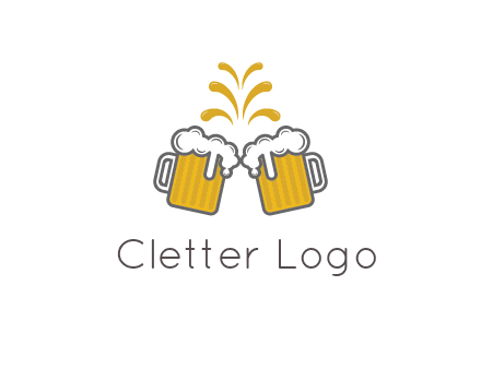 beer mugs cheering