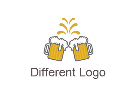 beer mugs cheering