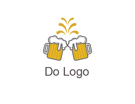 beer mugs cheering