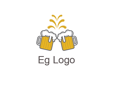 beer mugs cheering