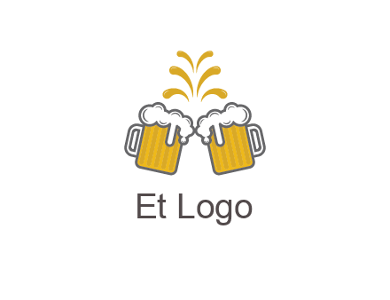 beer mugs cheering