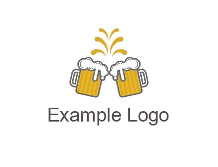 beer mugs cheering