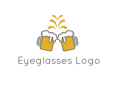 beer mugs cheering