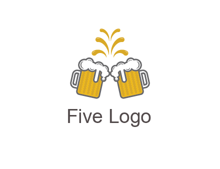 beer mugs cheering