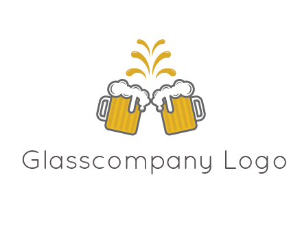 beer mugs cheering
