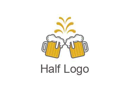 beer mugs cheering