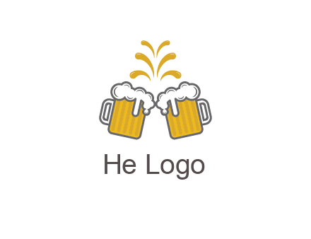 beer mugs cheering