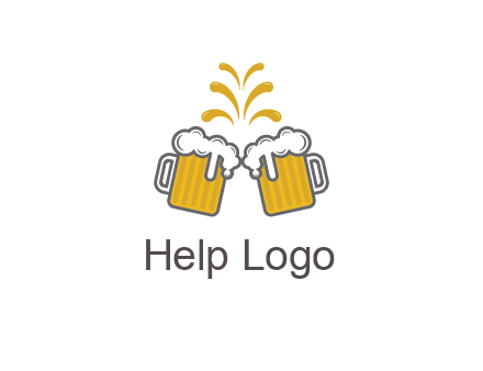 beer mugs cheering