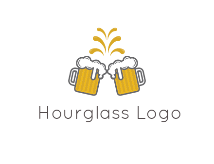 beer mugs cheering