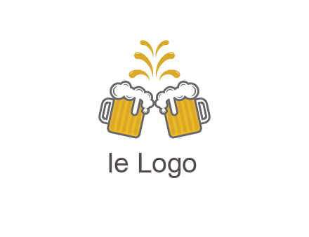 beer mugs cheering