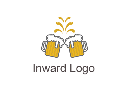 beer mugs cheering