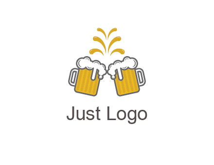beer mugs cheering