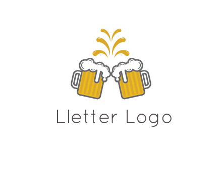 beer mugs cheering