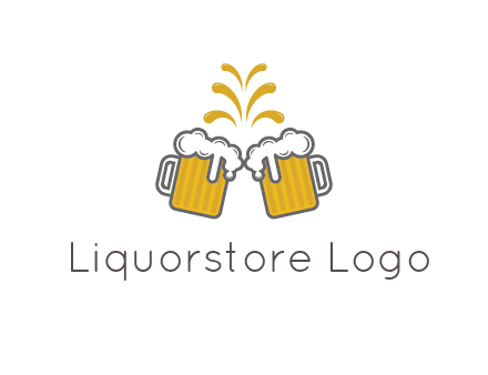 beer mugs cheering
