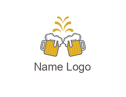 beer mugs cheering