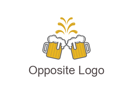 beer mugs cheering