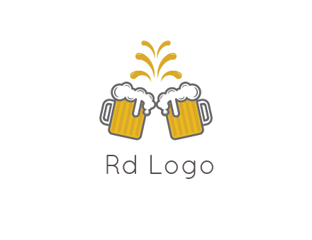 beer mugs cheering