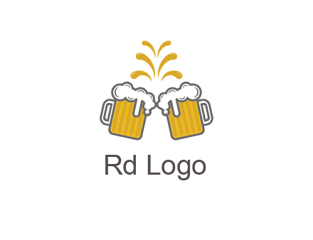 beer mugs cheering