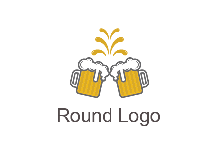 beer mugs cheering