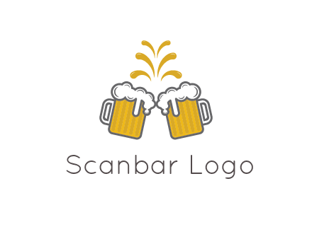 beer mugs cheering