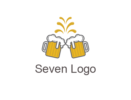 beer mugs cheering