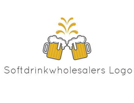 beer mugs cheering