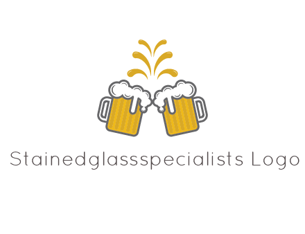 beer mugs cheering