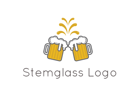 beer mugs cheering