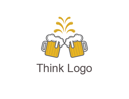 beer mugs cheering