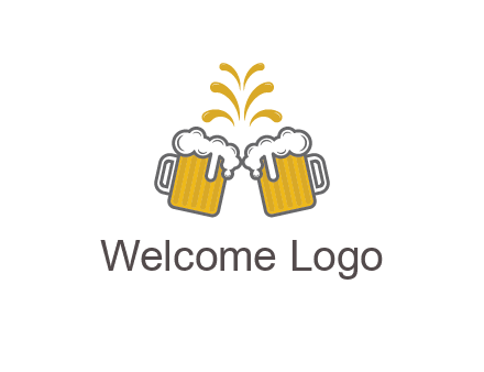 beer mugs cheering