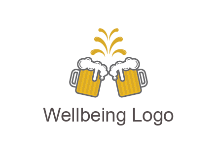 beer mugs cheering
