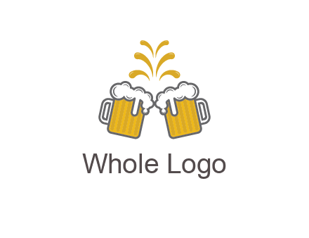 beer mugs cheering