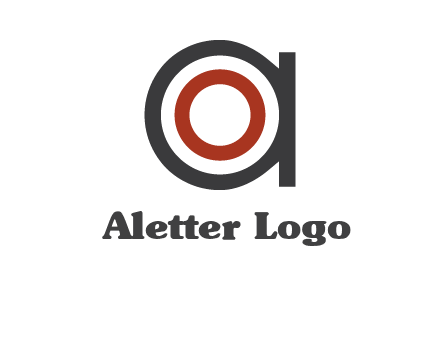 target inside letter a icon