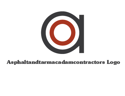 target inside letter a icon