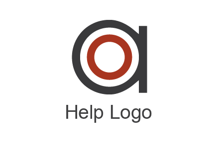 target inside letter a icon