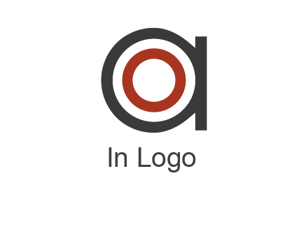target inside letter a icon