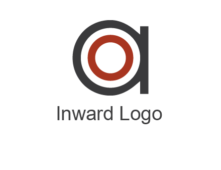 target inside letter a icon