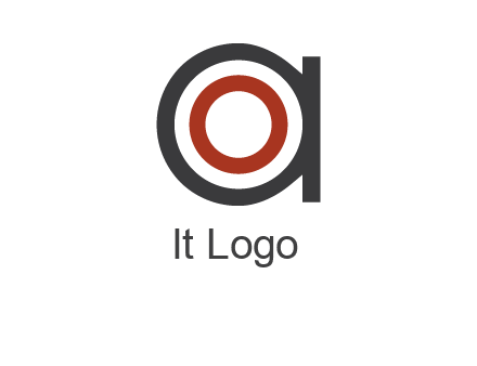 target inside letter a icon