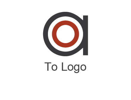 target inside letter a icon
