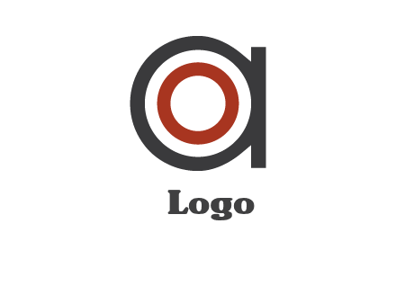 target inside letter a icon