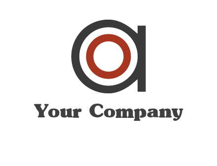 target inside letter a icon